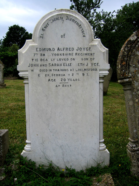 Private Edmund Alfred Joyce. 41100.