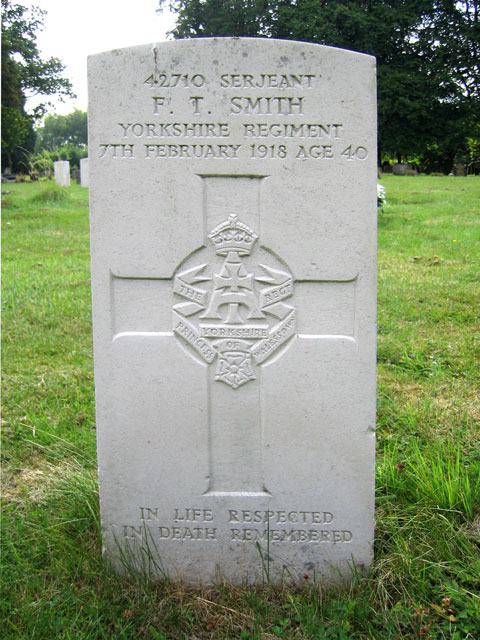 Serjeant Frederick Thomas Smith. 42710. 