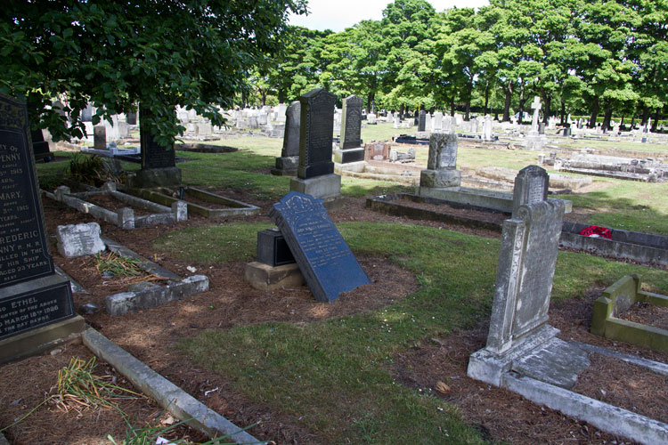 The Grave of Private Knowles Near the Chapel in Hartlepool (Stranton) Cemetery