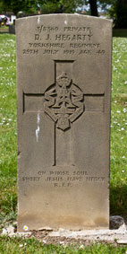 Private D J Hegarty. 3/8369.