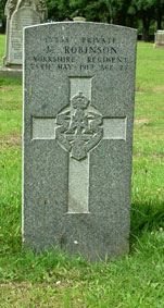 Private J Robinson. 15338. 