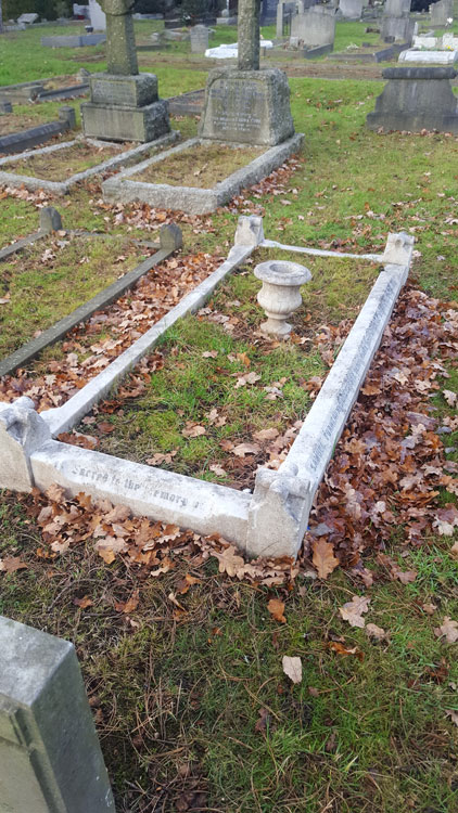 The Family Grave in which Sergeant Burge is buried