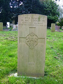 Private H McLoughlin. 2398. 