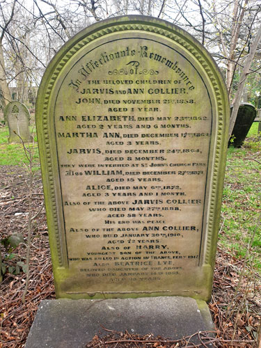 The Collier Family Headstone - 1