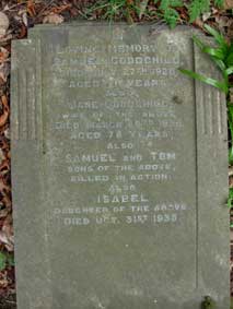 Goodchild Family Headstone