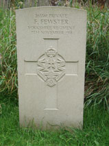 Private Frank Fewster. 265561