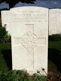 Private Frederick Gould. 17740.