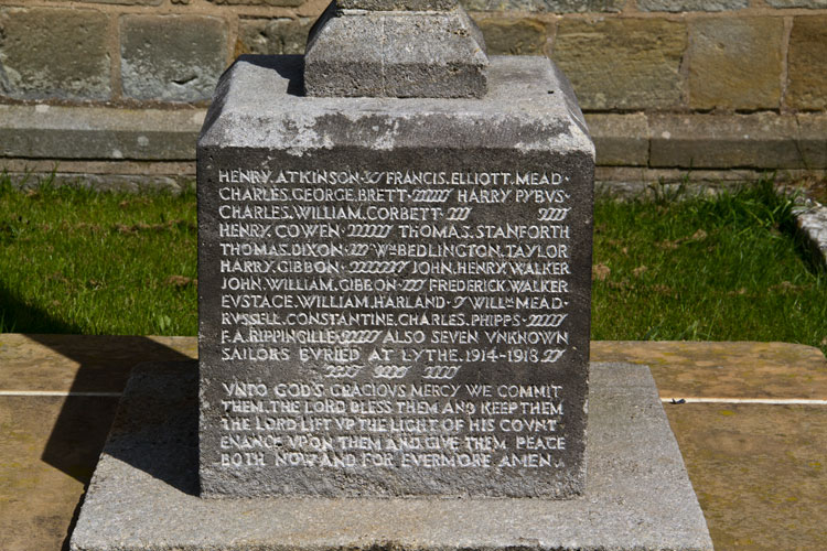 The Memorial Cross Outside St. Oswald's Church, Lythe
